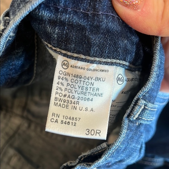 Ag Adriano Goldschmied Blue Jean Shorts - Picture 4 of 6